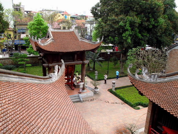 View from the top of one of the buildings in the temple